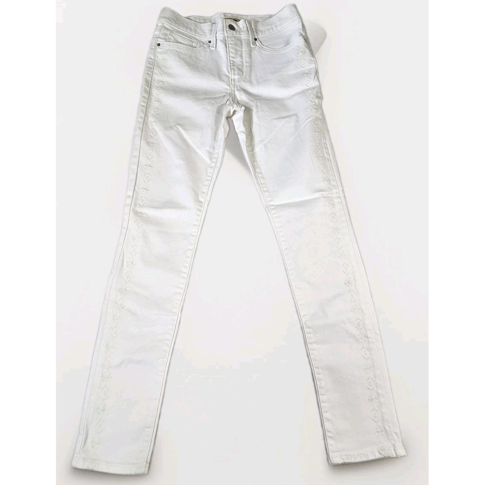 Levi's 311 Shaping Skinny Jeans Women's Size 28 29" Inseam White Denim Geometric